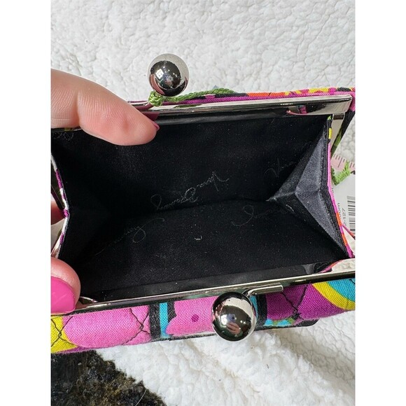 Vera Bradley Wallet Womens One Size Multicolor Floral Quilted Kisslock - Picture 7 of 7